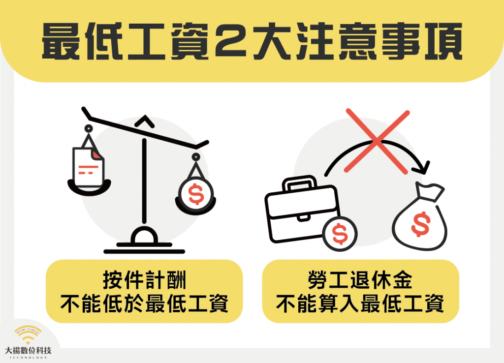 最低工資2大注意事項－大揚數位科技